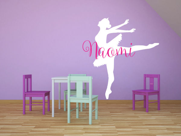 removable wall graphics, ballerina, decal, wall mural